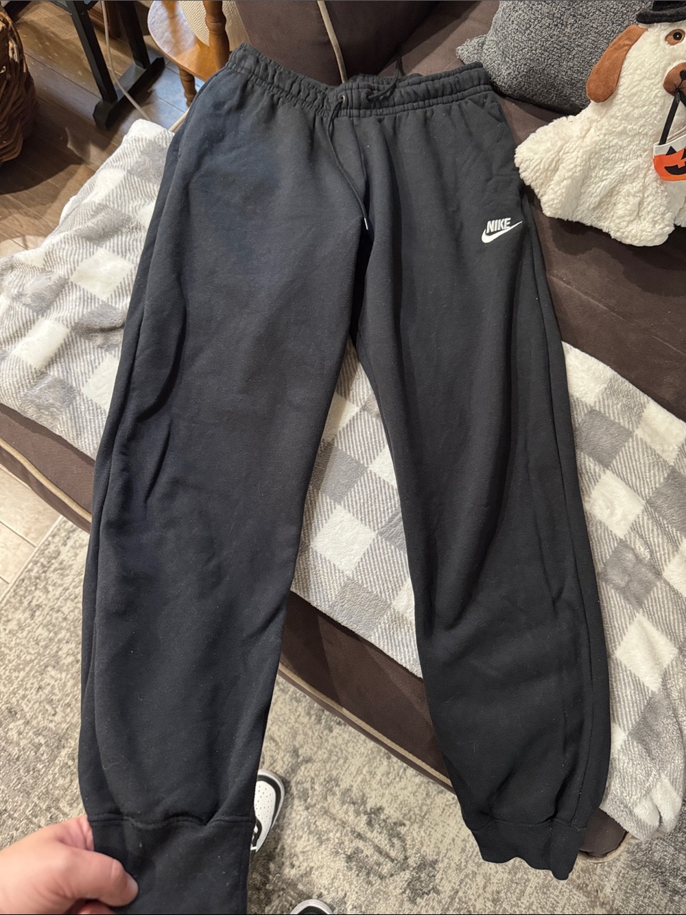 Unisex black Nike joggers size small